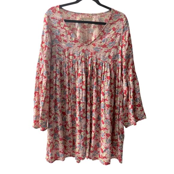 DENIM & SUPPLY RALPH LAUREN FLORAL BELL SLEEVE DRESS SMALL S FEMININE - Picture 1 of 5